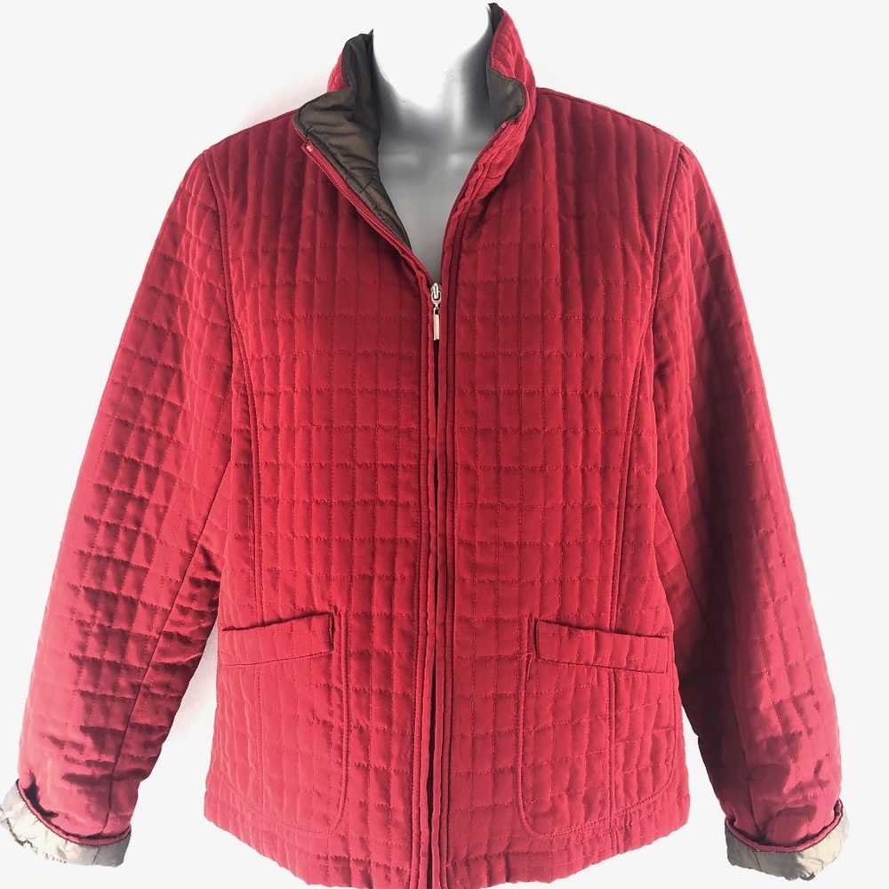 White Stag Red Brown Waffle Jacket S / M